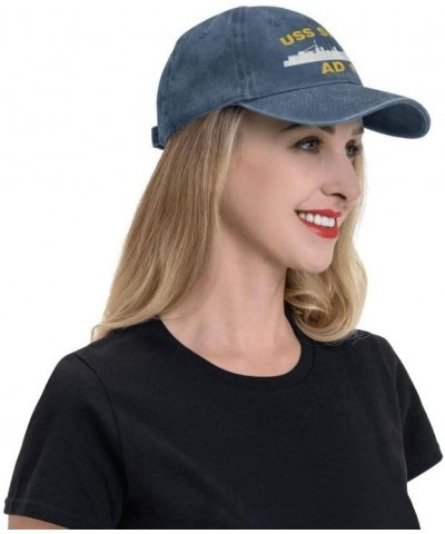 USS Sierra AD 18 Flag Baseball Caps Denim Hats Cowboy Knit hat Fisherman's hat Navy Blue $13.04 Baseball Caps