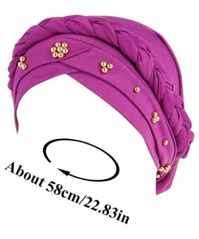 Baseball Cap Rain Headscarf Beaded Hat Turban Women Baseball Caps L A Gear Muslim Hat - Light Blue $9.32 Rain Hats