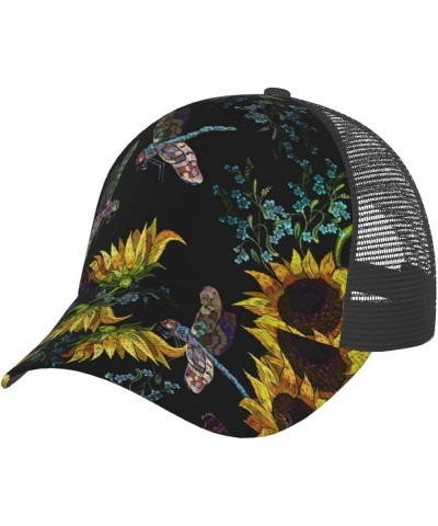 Sunflowers Curved Brim Mesh Baseball Cap Casual Sun Hat All Seasons for Unisex Sunflowers21 $9.27 Baseball Caps