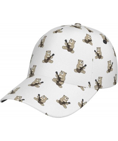 Cute Dog Baseball Cap Men Women - Classic Adjustable Plain Hat Cute Bear1 $23.42 Baseball Caps