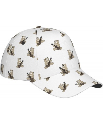 Cute Dog Baseball Cap Men Women - Classic Adjustable Plain Hat Cute Bear1 $23.42 Baseball Caps