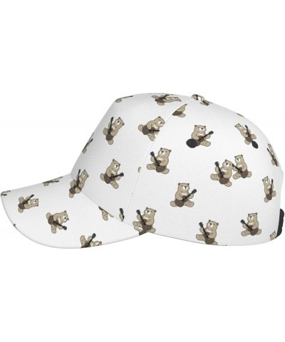 Cute Dog Baseball Cap Men Women - Classic Adjustable Plain Hat Cute Bear1 $23.42 Baseball Caps