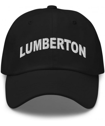 Lumberton North Carolina Hat Lumberton NC Cap Embroidered Dad Hat Adjustable Strap Closure Unisex Black $23.99 Baseball Caps