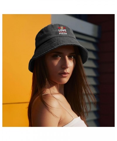 All You Need is Love and Pizza Bucket Hat for Women Men Summer Travel Sun Hat Outdoor Cap Funny Bucket Hats Black $12.23 Buck...