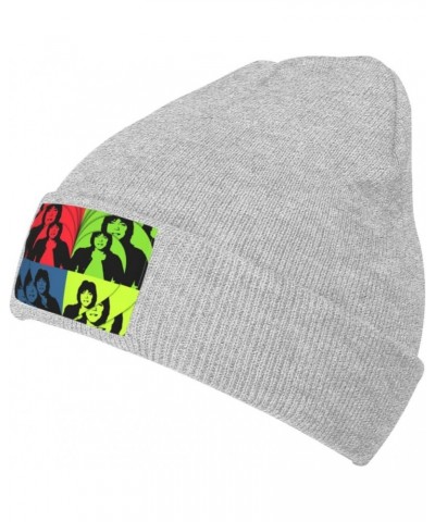 David Cassidy Winter Warm Cuffed Beanie Hat Knit Skull Cap Ski Hats for Men and Women Gray $10.73 Skullies & Beanies