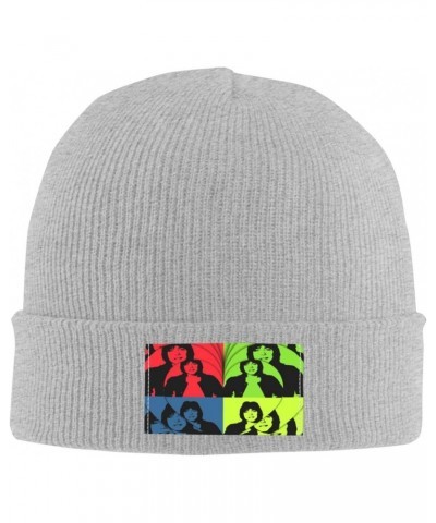 David Cassidy Winter Warm Cuffed Beanie Hat Knit Skull Cap Ski Hats for Men and Women Gray $10.73 Skullies & Beanies