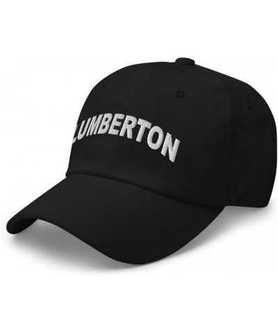 Lumberton North Carolina Hat Lumberton NC Cap Embroidered Dad Hat Adjustable Strap Closure Unisex Black $23.99 Baseball Caps