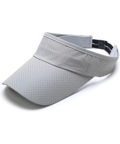 Women's Sun Visor Hats Caps Adjustable Sport Wide Brim Sun Cap Summer Caps for Women Baseball Cap Grey $5.83 Visors