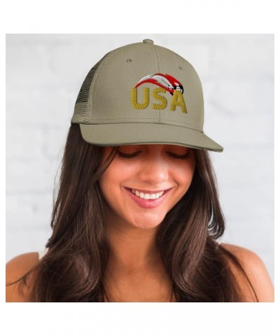 Custom Custom Trucker Hat Baseball Cap USA Soccer Cup Cotton Sport Dad Hats for Men & Women Loden Black Design Only $14.21 Ba...