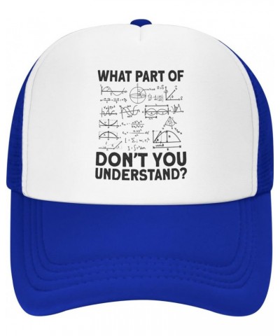 What Part Don't Understand Physicist Math Teacher Physics Gifts Blue Women Men Mesh Baseball Cap Sports Cap Sun Hat $9.49 Bas...