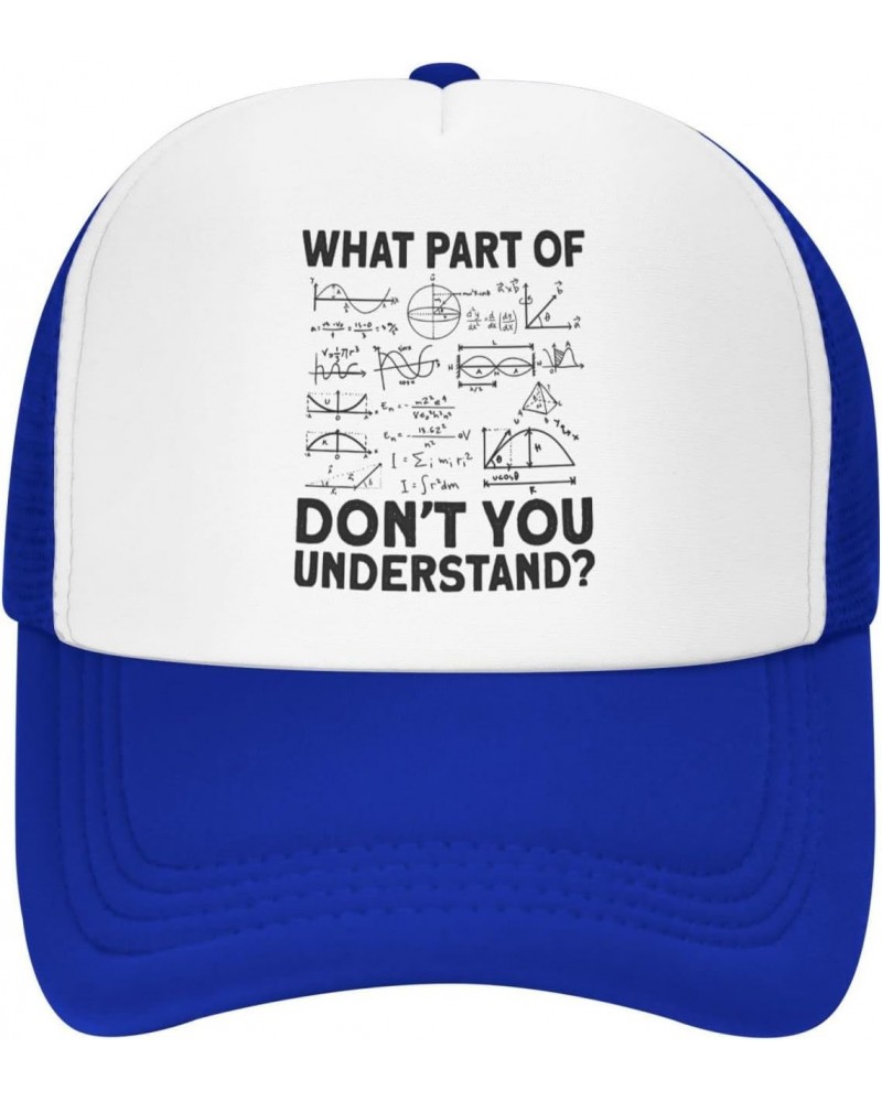 What Part Don't Understand Physicist Math Teacher Physics Gifts Blue Women Men Mesh Baseball Cap Sports Cap Sun Hat $9.49 Bas...