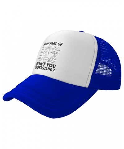 What Part Don't Understand Physicist Math Teacher Physics Gifts Blue Women Men Mesh Baseball Cap Sports Cap Sun Hat $9.49 Bas...