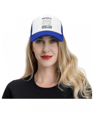 What Part Don't Understand Physicist Math Teacher Physics Gifts Blue Women Men Mesh Baseball Cap Sports Cap Sun Hat $9.49 Bas...