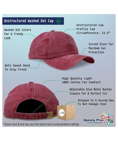 Soft Washed Baseball Cap Laundry Worker Cotton Dad Hats for Men & Women Red Design Only $15.94 Baseball Caps