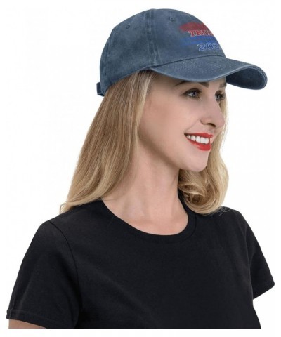 Trumps 2024 Cowboy Hat Men Vintage Baseball Cap Women Dad Hat Sun Hat Adjustable Trucker Hat Black Navy Blue $8.32 Baseball Caps