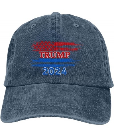 Trumps 2024 Cowboy Hat Men Vintage Baseball Cap Women Dad Hat Sun Hat Adjustable Trucker Hat Black Navy Blue $8.32 Baseball Caps