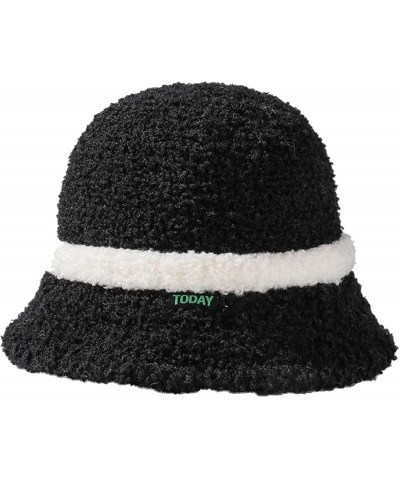 Bucket Hats for Women Age Reducing Lambs Wool Outdoor Warm Cap Cute Fashion Winter Thickened Girl Fisherman Hat Gray $21.19 B...