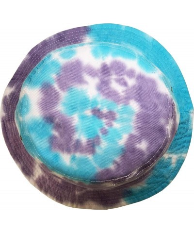 KBETHOS® 100% Cotton Washed Bucket Hat Tiedye Aqua Purple $11.19 Bucket Hats