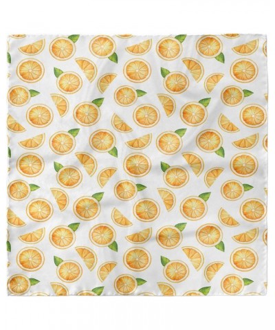 Orange Head Scarf, Watercolor Fruit Slices, Hair Wrap Orange Green White $18.28 Scarves