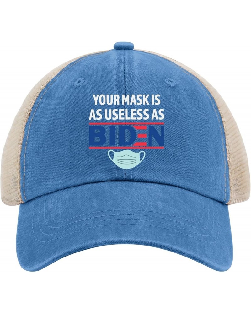 Anti Biden 2021 That Mask is As Useless As Joe Biden Hats Party Hat AllBlack Mens Beach Hat Gifts for Grandma Lake Blue $10.1...