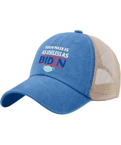 Anti Biden 2021 That Mask is As Useless As Joe Biden Hats Party Hat AllBlack Mens Beach Hat Gifts for Grandma Lake Blue $10.1...