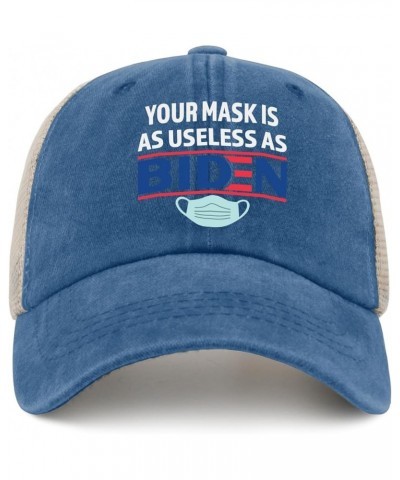 Anti Biden 2021 That Mask is As Useless As Joe Biden Hats Party Hat AllBlack Mens Beach Hat Gifts for Grandma Lake Blue $10.1...