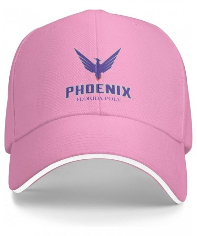 Florida Polytechnic University Logo Sandwich Cap Unisex Classic Baseball Capunisex Adjustable Casquette Dad Hat Pink $12.95 B...