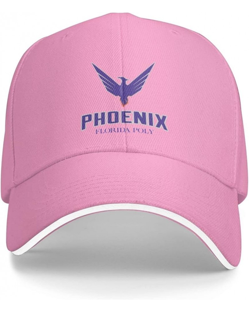 Florida Polytechnic University Logo Sandwich Cap Unisex Classic Baseball Capunisex Adjustable Casquette Dad Hat Pink $12.95 B...