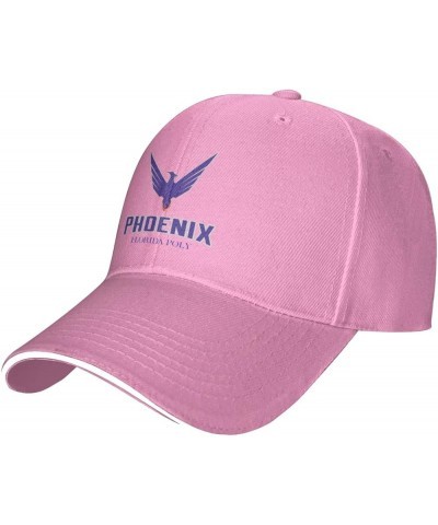 Florida Polytechnic University Logo Sandwich Cap Unisex Classic Baseball Capunisex Adjustable Casquette Dad Hat Pink $12.95 B...