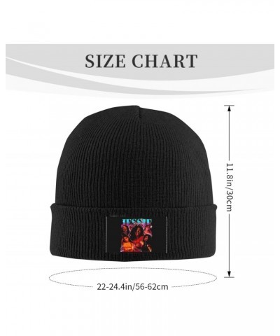 Jessie Music Reyez Knit Hat Winter Ski Hat Warm Knitted Caps Denim Hat Baseball Hat for Mens Womens $17.81 Skullies & Beanies