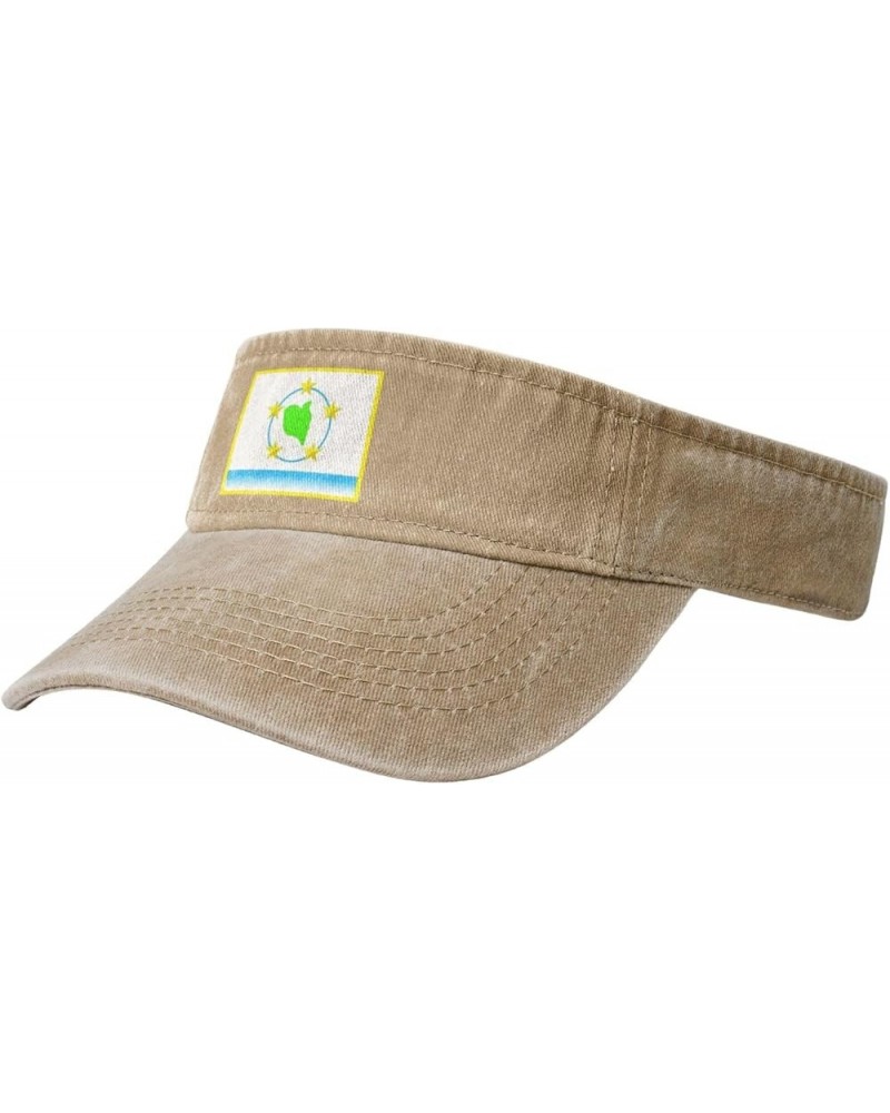 Flag of Amelia, Guaynabo, Puerto Rico Sun Visor Hats for Women Men Adjustable Cooling Sports Sun Hats Cotton Golf Cap Natural...