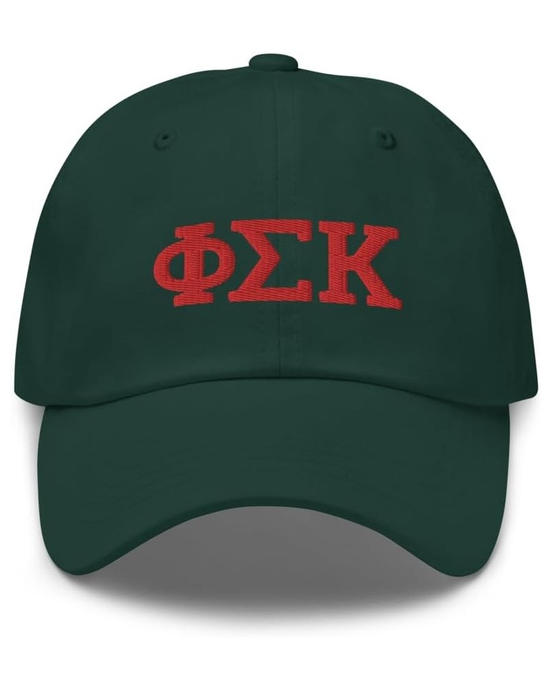 Phi Sigma Kappa Fraternity Classic Dad Hat - Premium Chino Cotton Twill Cap Spruce Phi Sigma Kappa 4 $19.59 Baseball Caps