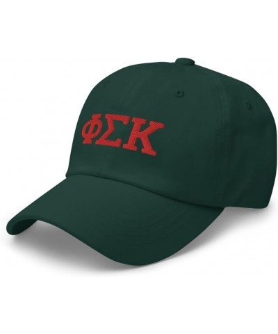 Phi Sigma Kappa Fraternity Classic Dad Hat - Premium Chino Cotton Twill Cap Spruce Phi Sigma Kappa 4 $19.59 Baseball Caps