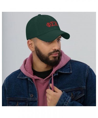 Phi Sigma Kappa Fraternity Classic Dad Hat - Premium Chino Cotton Twill Cap Spruce Phi Sigma Kappa 4 $19.59 Baseball Caps