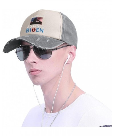 Veterans Against Biden - Anti Biden Upgrade Your Style with Funny Adjustable Cotton Baseball Caps for Men and Women Gray $15....