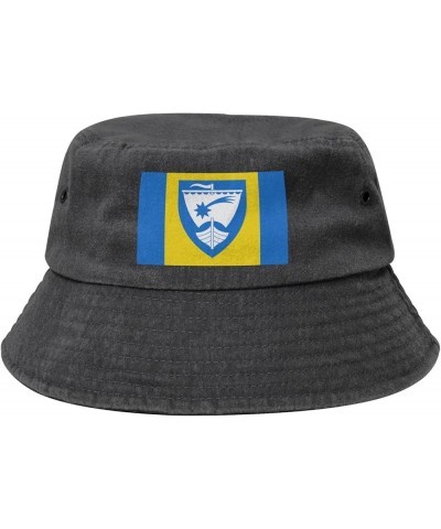 Saaremaa Valla Lipp Bucket Hat for Men Women Outdoor Washed Cotton Sun Hats Travel Beach Hat Black $12.67 Bucket Hats