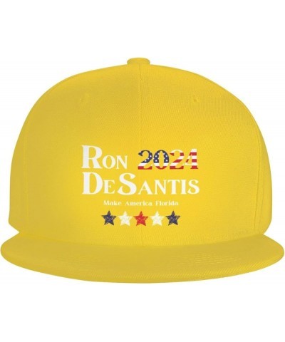 Make America Florida Ron Desantis 2024 Baseball Cap Men Hat Women Dad Hat Sun Hat Trucker Hat Cowboy Hat Black Yellow $11.75 ...