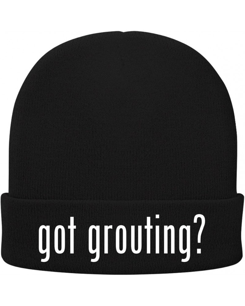 got Grouting? - Soft Adult Beanie Cap Black $17.18 Skullies & Beanies