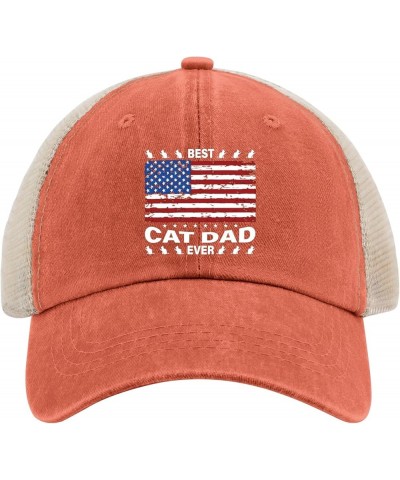 Best Cat dad Ever Golf hat Mens Running hat AllBlack Black hat Women Gifts for Men Baseball Cap Saffron02 $10.12 Sun Hats