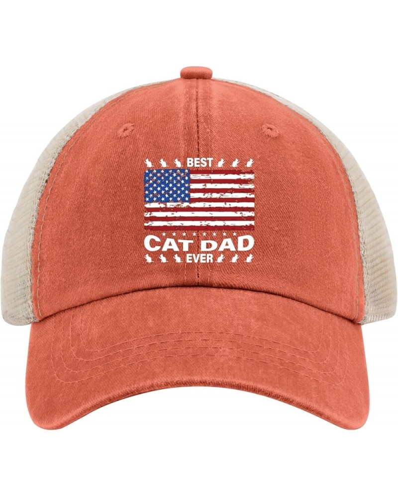 Best Cat dad Ever Golf hat Mens Running hat AllBlack Black hat Women Gifts for Men Baseball Cap Saffron02 $10.12 Sun Hats