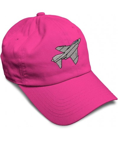 Soft Baseball Cap F-4 Phantom Silver Embroidery Cotton Dad Hats for Men & Women Hot Pink Design Only $11.20 Baseball Caps