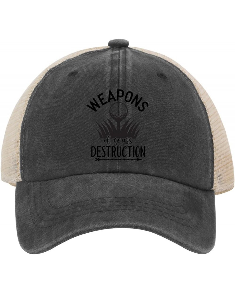 Sun Hats for Men tee Weapons of Grass Destruction Fishing hat Retro hat Gifts for Women Cycling Cap Suitable for Allblack $10...