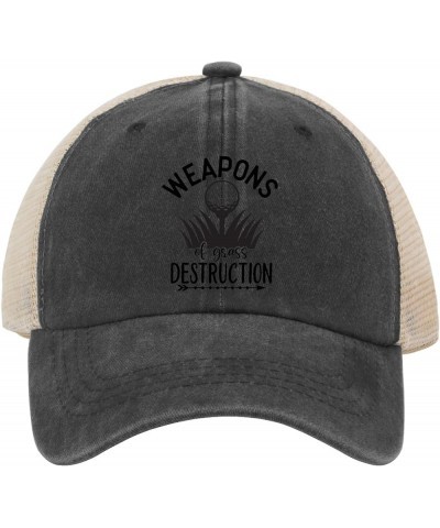 Sun Hats for Men tee Weapons of Grass Destruction Fishing hat Retro hat Gifts for Women Cycling Cap Suitable for Allblack $10...