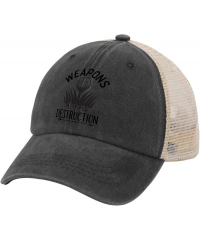 Sun Hats for Men tee Weapons of Grass Destruction Fishing hat Retro hat Gifts for Women Cycling Cap Suitable for Allblack $10...