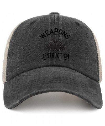 Sun Hats for Men tee Weapons of Grass Destruction Fishing hat Retro hat Gifts for Women Cycling Cap Suitable for Allblack $10...