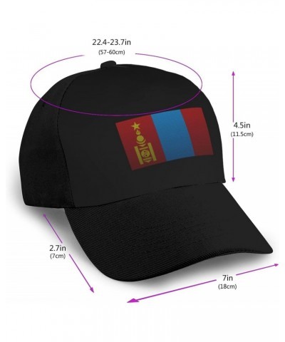 Flag of The Mongolian People's Republic Knitting Effect Baseball Cap Women Men Hat Outdoor Leisure Sun Hat Adjustable Truck D...