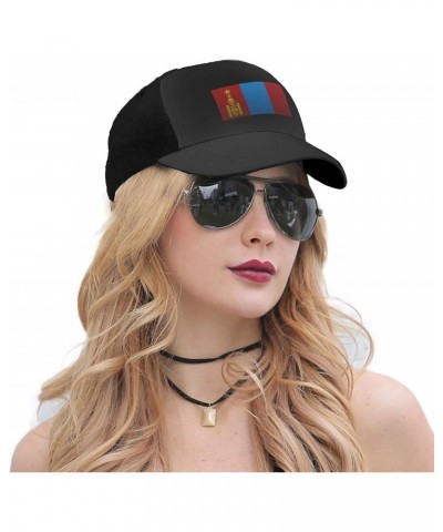 Flag of The Mongolian People's Republic Knitting Effect Baseball Cap Women Men Hat Outdoor Leisure Sun Hat Adjustable Truck D...