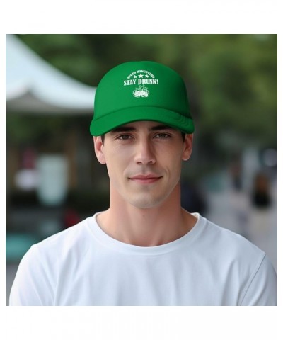 Avoid Hangovers Stay Drunk. Adjustable Trucker Hat Vintage Baseball Cap for Men Women Green $13.33 Baseball Caps