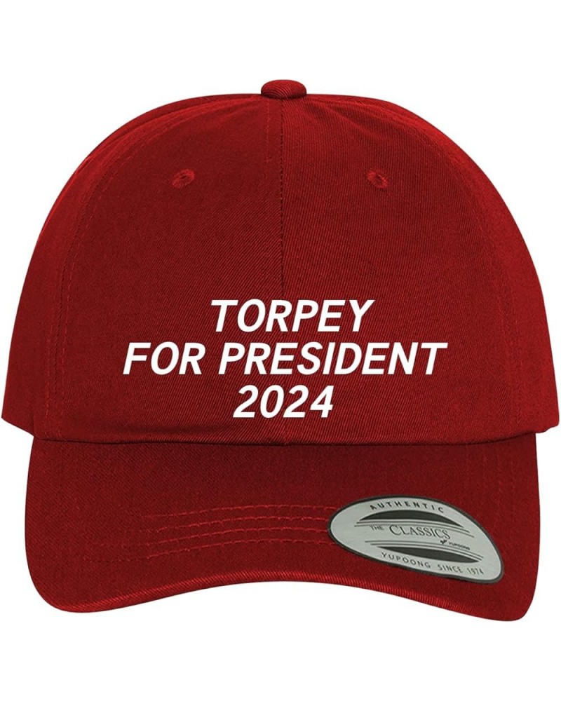 Torpey for President 2024 - Comfortable Dad Hat Baseball Cap Red $14.01 Baseball Caps