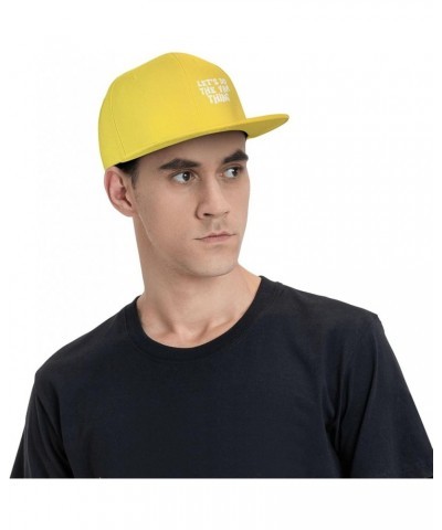 Women's and Men's Baseball Cap Let's do The yam Thing Low Profile Dad Hat Adjustable Casquette Cap,Black Yellow $10.46 Baseba...